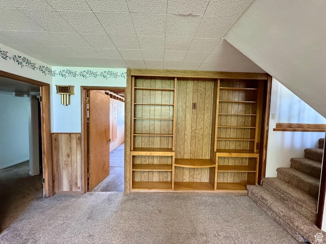 6209 W 9600 N, Highland, UT 84003 - unfurnished bedroom featuring carpet flooring and wooden walls