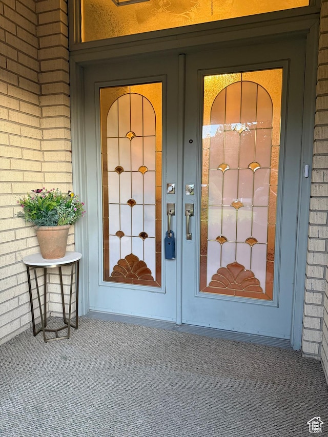 6209 W 9600 N, Highland, UT 84003 - property entrance featuring brick siding