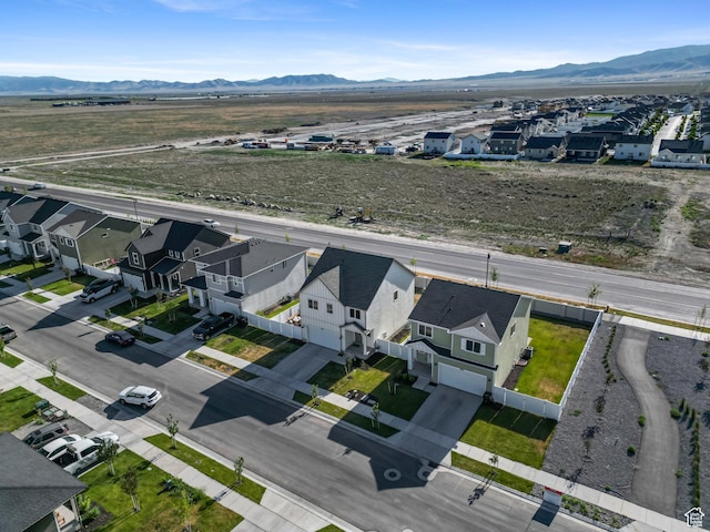 3493 N Sparrow Ln, Eagle Mountain, UT 84005 - aerial view of residential area with a mountainous background
