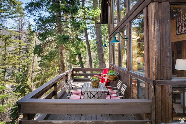3057 E Balsam Rd, Sundance, UT 84604 - view of wooden deck