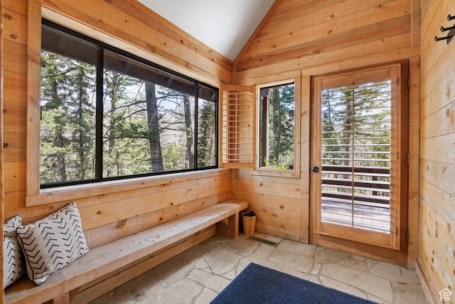 3057 E Balsam Rd, Sundance, UT 84604 - sunroom / solarium featuring lofted ceiling and a sauna / steam room