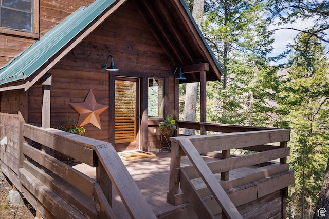 3057 E Balsam Rd, Sundance, UT 84604 - view of wooden deck