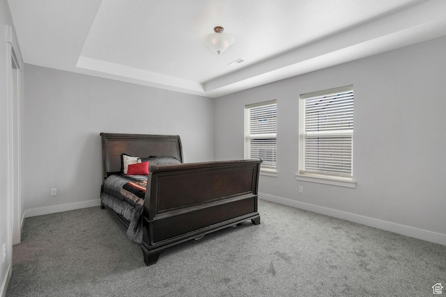 12364 S Boggs Way, Herriman, UT 84096 - bedroom with carpet, a raised ceiling, and baseboards