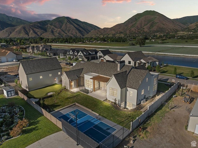 478 S Maple Lakes Dr, Mapleton, UT 84664 - view from above of property featuring a water and mountain view