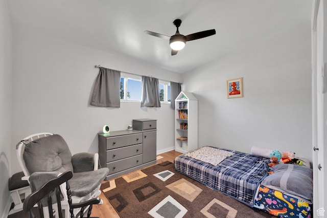 1701 N Forbes Ave W, Layton, UT 84041 - bedroom featuring wood finished floors and a ceiling fan