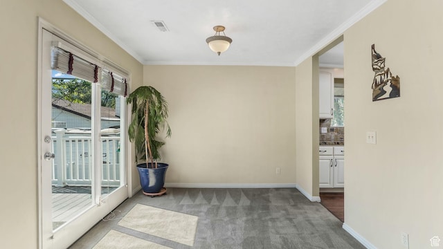 7505 S Creek Rd E, Cottonwood Heights, UT 84093 - empty room with carpet floors, ornamental molding, and baseboards