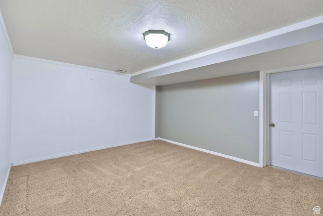 1092 S 470 E, Providence, UT 84332 - finished basement featuring a textured ceiling, baseboards, and carpet flooring