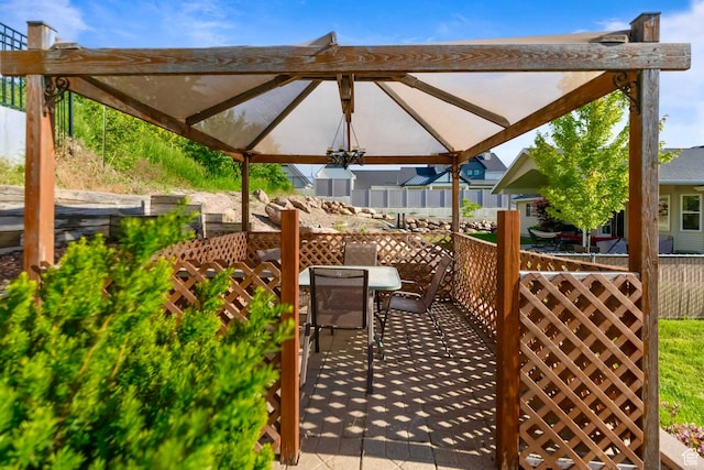 1092 S 470 E, Providence, UT 84332 - view of patio / terrace featuring a gazebo and outdoor dining area