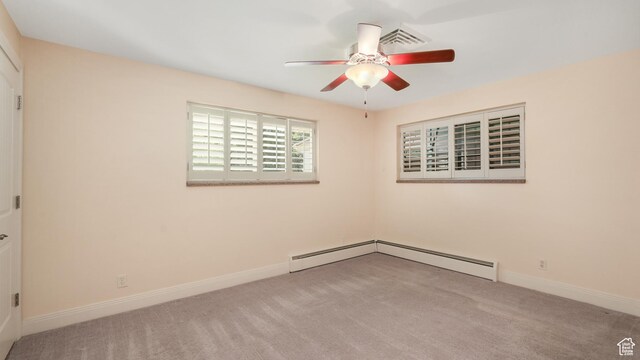 412 S 100 E, Salem, UT 84653 - carpeted empty room featuring a ceiling fan and baseboards