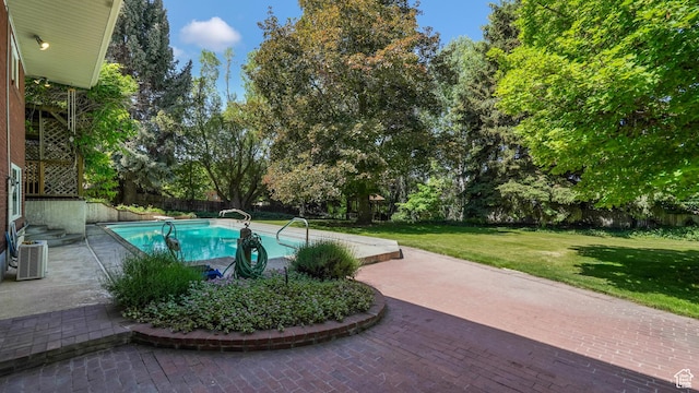 412 S 100 E, Salem, UT 84653 - view of pool featuring a lawn and a patio area