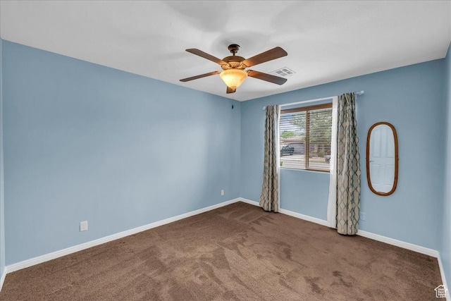 4034 Fortune Way, Washington, UT 84780 - spare room with carpet, a ceiling fan, and baseboards
