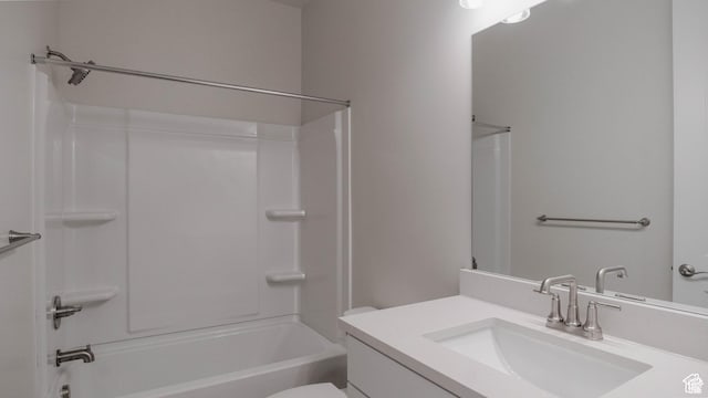 877 W Sika Cir S Unit 203, Saratoga Springs, UT 84045 - full bathroom with vanity, tub / shower combination, and toilet