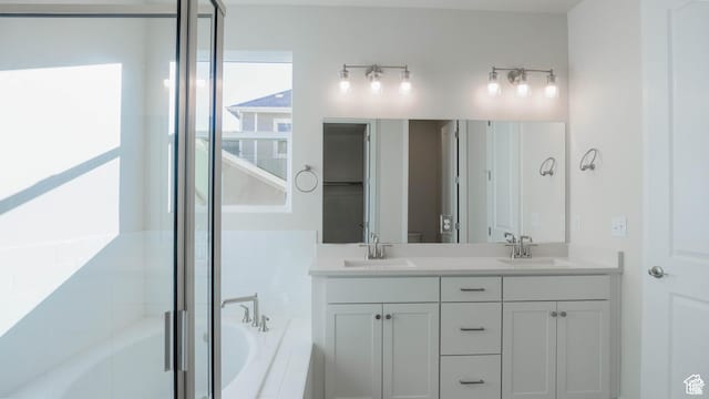 877 W Sika Cir S Unit 203, Saratoga Springs, UT 84045 - bathroom with a bath and double vanity