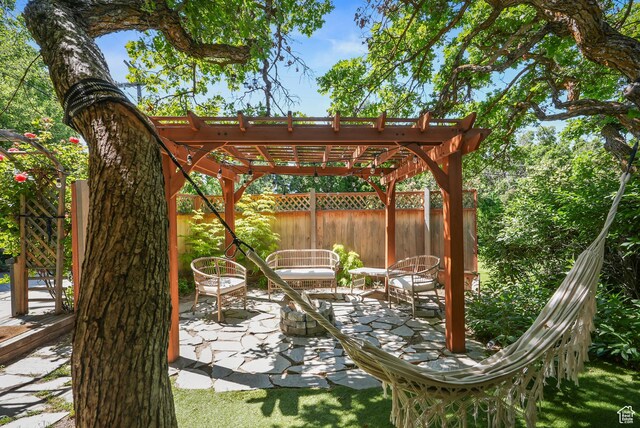 153 W 4350 N, Pleasant View, UT 84414 - view of patio / terrace with a pergola