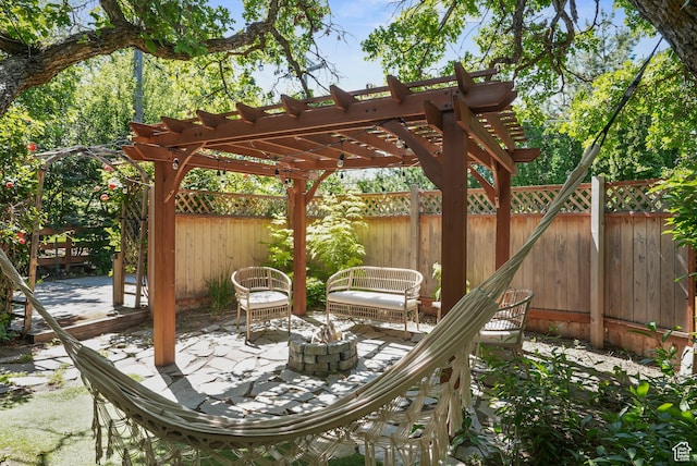 153 W 4350 N, Pleasant View, UT 84414 - view of patio featuring a pergola