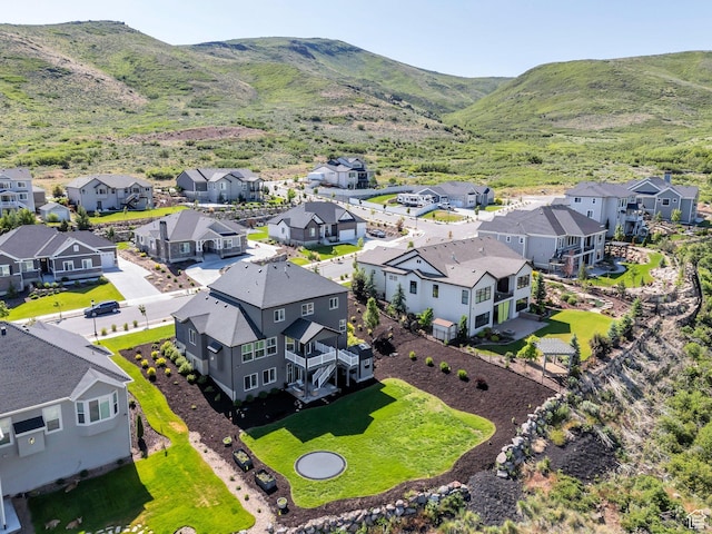 15058 S Spring Canyon Dr, Herriman, UT 84096 - aerial view of residential area featuring a mountain backdrop