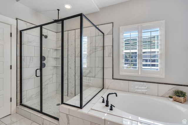 15058 S Spring Canyon Dr, Herriman, UT 84096 - full bath featuring a bath and a shower stall