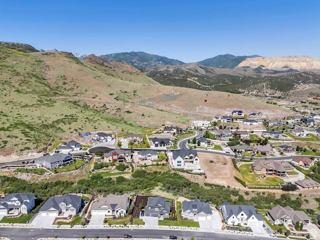 15058 S Spring Canyon Dr, Herriman, UT 84096 - aerial view of property and surrounding area with nearby suburban area and a mountainous background