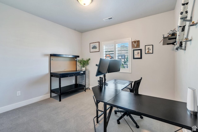 15058 S Spring Canyon Dr, Herriman, UT 84096 - office area with light carpet and baseboards