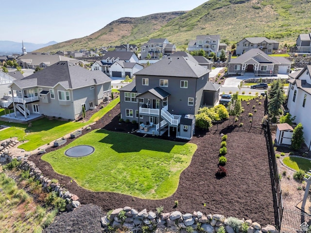 15058 S Spring Canyon Dr, Herriman, UT 84096 - aerial perspective of suburban area with a mountain backdrop