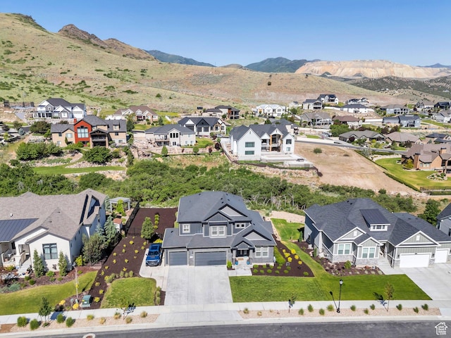 15058 S Spring Canyon Dr, Herriman, UT 84096 - aerial view of residential area featuring a mountain backdrop