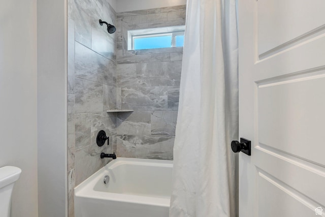 15058 S Spring Canyon Dr, Herriman, UT 84096 - full bathroom with shower / bath combo with shower curtain and toilet