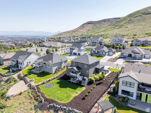 15058 S Spring Canyon Dr, Herriman, UT 84096 - aerial view of residential area with a mountain backdrop
