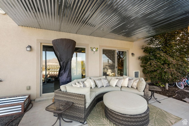 3547 E Jacobs Way, Eagle Mountain, UT 84005 - view of patio with outdoor lounge area