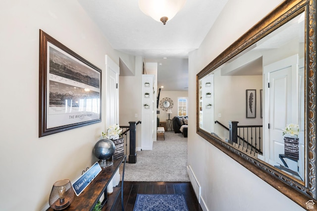 3547 E Jacobs Way, Eagle Mountain, UT 84005 - hallway with an upstairs landing and baseboards