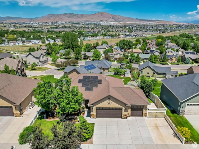 3547 E Jacobs Way, Eagle Mountain, UT 84005 - aerial perspective of suburban area with a mountainous background