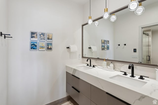 8200 E Royal St Unit 50, Deer Valley, UT 84060 - full bath featuring double vanity, a shower, and baseboards