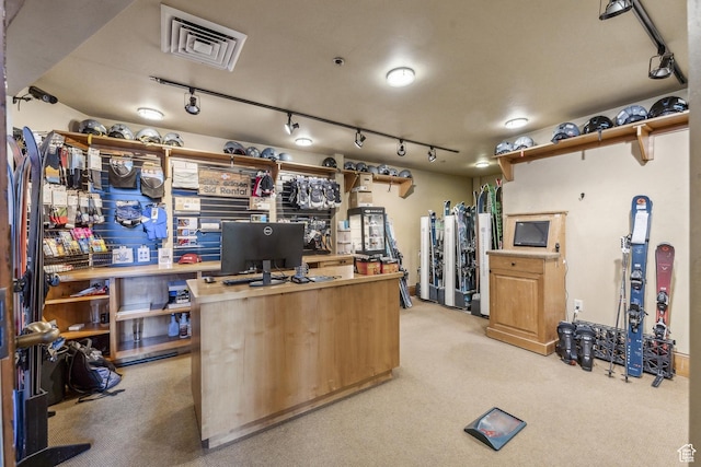 8200 E Royal St Unit 50, Deer Valley, UT 84060 - home office with track lighting and light carpet