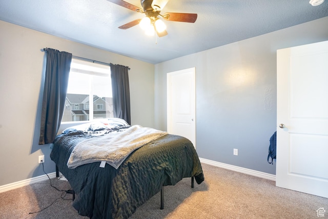 2534 S 2200 W, West Haven, UT 84401 - bedroom featuring carpet, baseboards, and a ceiling fan