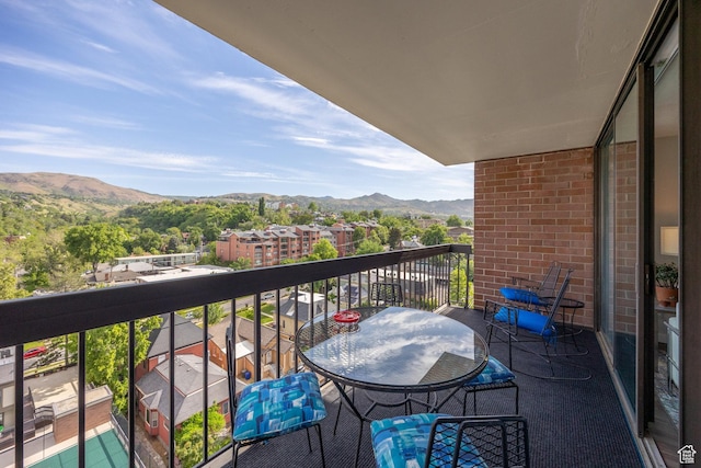 123 E 2nd Ave N Unit 1211, Salt Lake City, UT 84103 - balcony featuring a mountain view