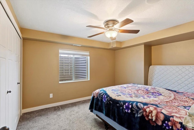 2432 Field Stone Way, Layton, UT 84041 - bedroom with carpet floors, baseboards, a ceiling fan, and a closet