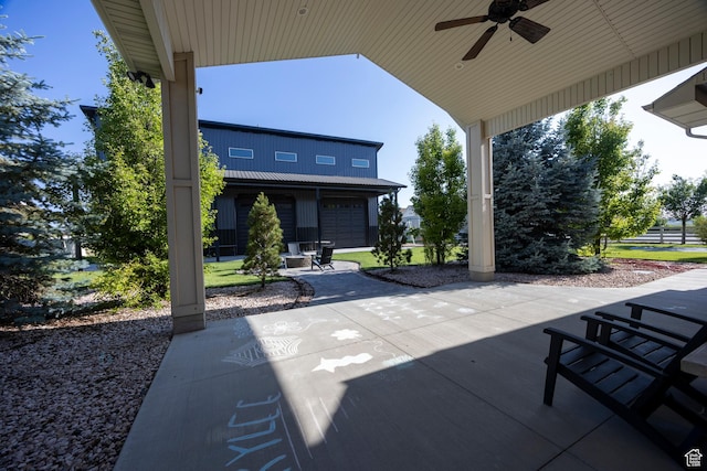 2609 W 3075 S, West Haven, UT 84401 - view of patio with a ceiling fan