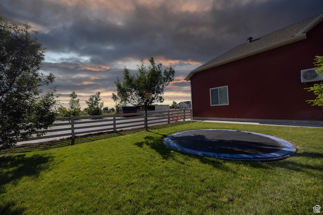 2609 W 3075 S, West Haven, UT 84401 - yard at dusk with a trampoline