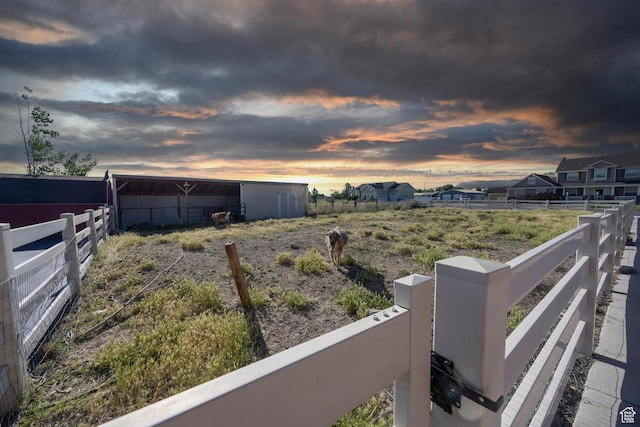 2609 W 3075 S, West Haven, UT 84401 - yard at dusk featuring an outbuilding