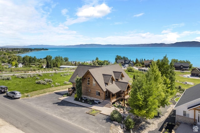 125 W Persimmon Dr Unit 2, Garden City, UT 84028 - view from above of property with a water and mountain view