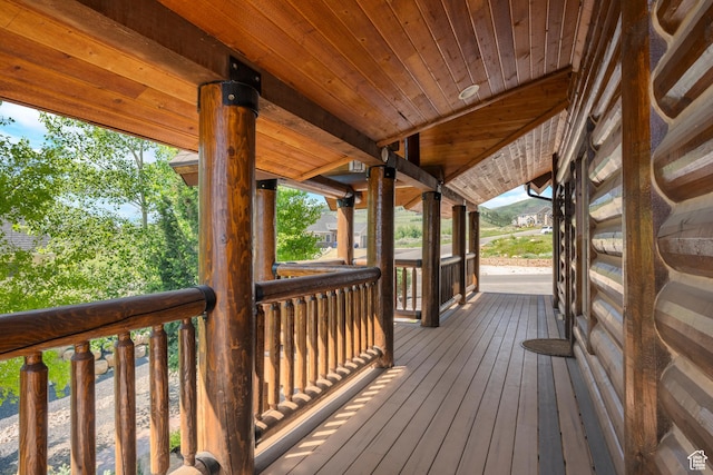 125 W Persimmon Dr Unit 2, Garden City, UT 84028 - view of wooden terrace