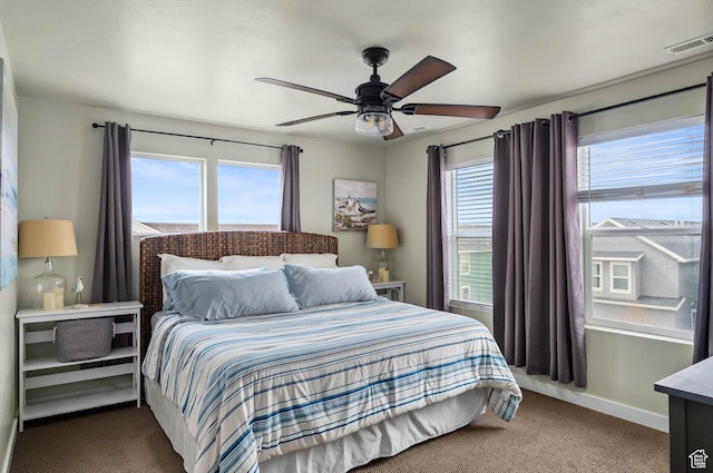 5128 W Stockfield Ln N, Herriman, UT 84096 - carpeted bedroom featuring ceiling fan and baseboards