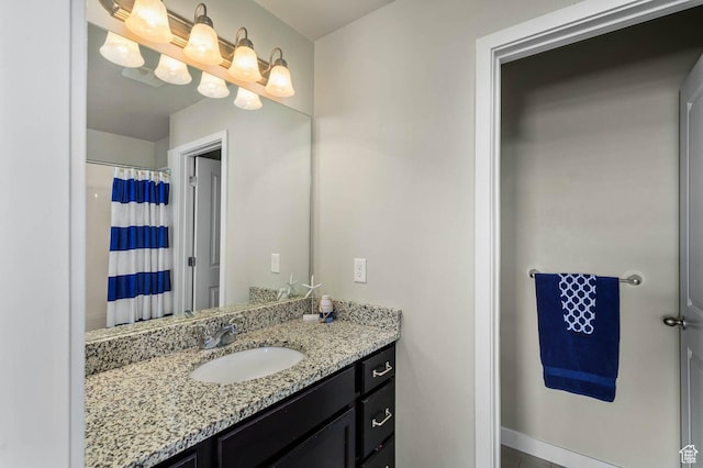 5128 W Stockfield Ln N, Herriman, UT 84096 - full bathroom featuring vanity and a shower with shower curtain