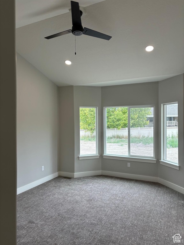 3323 N 1200 W, Pleasant View, UT 84414 - empty room featuring carpet, recessed lighting, and ceiling fan