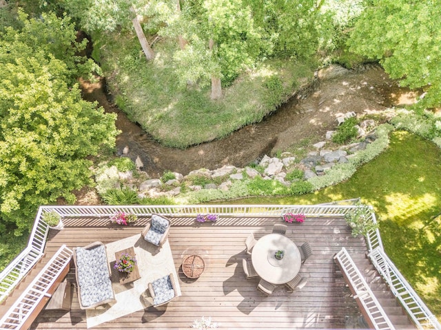 4862 S Kiwana Dr, South Ogden, UT 84403 - wooden terrace with outdoor dining space