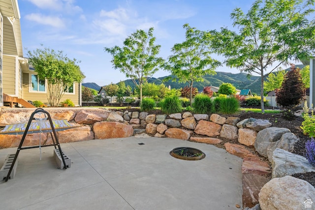 588 S 100 E, Mantua, UT 84324 - view of patio / terrace featuring a mountain view
