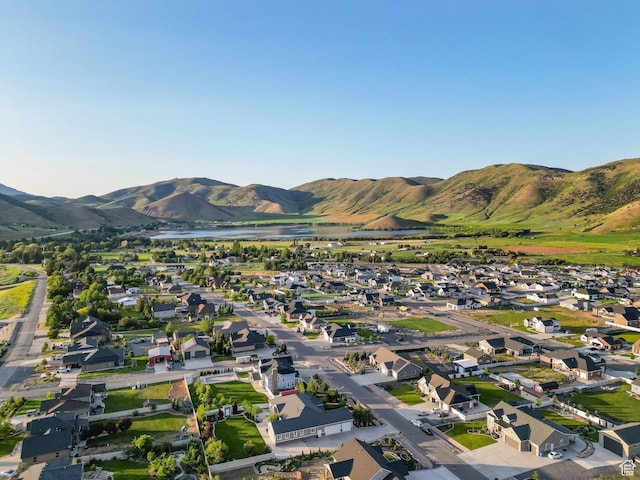 588 S 100 E, Mantua, UT 84324 - view of mountain background featuring a large body of water and nearby suburban area