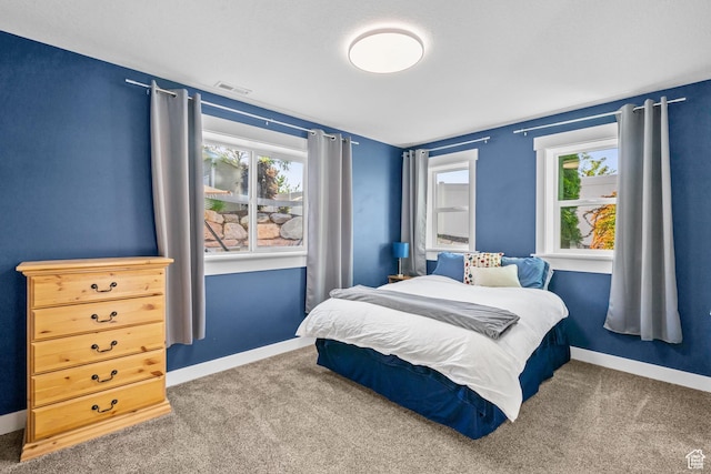 588 S 100 E, Mantua, UT 84324 - bedroom featuring multiple windows, carpet, and baseboards