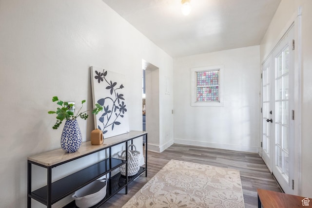 1240 W Indiana Ave, Salt Lake City, UT 84104 - entrance foyer with wood finished floors and baseboards