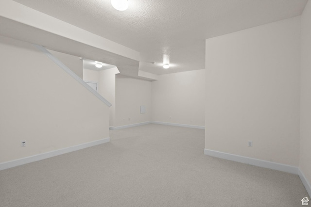 923 W 965 N, Orem, UT 84057 - finished basement with a textured ceiling, light carpet, and baseboards
