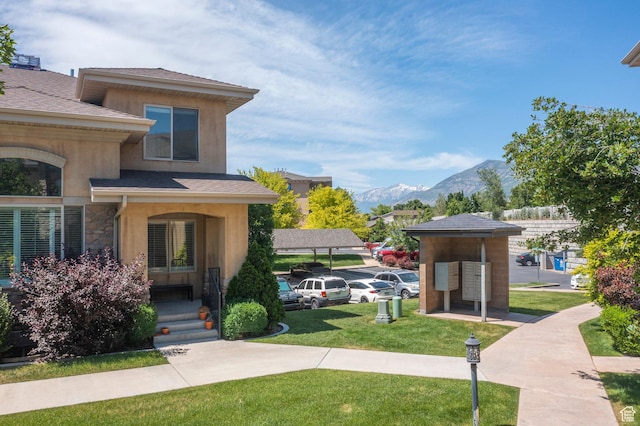 923 W 965 N, Orem, UT 84057 - view of green lawn featuring mail area and a mountain view
